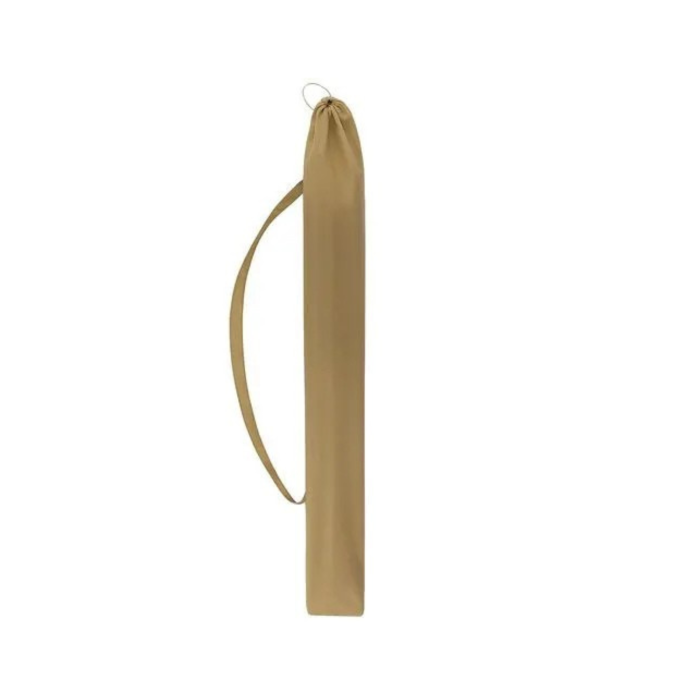 Umbrela pliabila VarioShop®, pentru plaja si gradina, stil hawaian, cupola 170 cm, inclinare 45°, inaltime reglabila 105-185 cm, husa inclusa, bej [13]