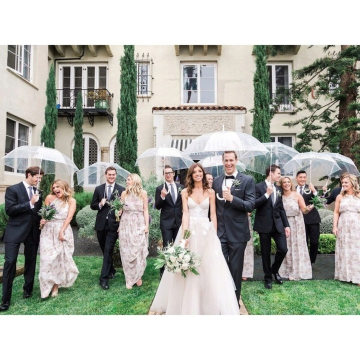 Umbrela transparenta automata VarioShop®, design elegant, functionalitate maxima, ideala pentru plimbari urbane, evenimente si sesiuni foto, 93 cm [3]