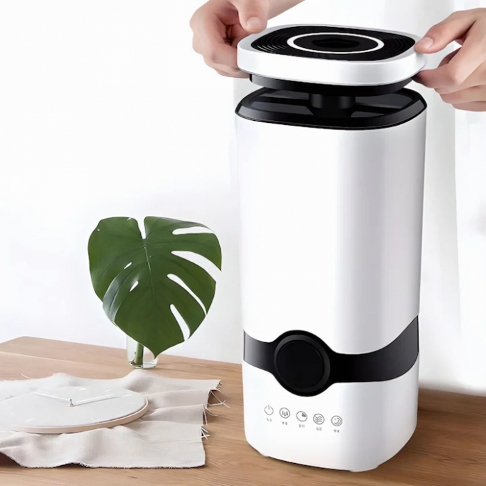 Umidificator de Aer Ultrasonic VarioShop®, Rezervor 4 L, 3 Uleiuri Esentiale Pure, Oprire Automata, Super Silentios, Aromaterapie, Telecomanda, Alb [2]