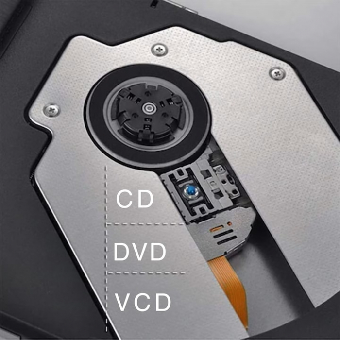 Unitate CD externa VarioShop®, USB 3.0, CD / VCD / DVD Burner Writer, Plug and Play,8X / 24X, Compatibil cu Windows/ Linux/ Mac OS, Negru [15]