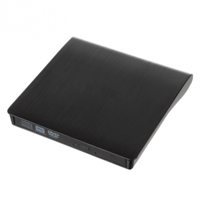 Unitate CD externa VarioShop®, USB 3.0, CD / VCD / DVD Burner Writer, Plug and Play,8X / 24X, Compatibil cu Windows/ Linux/ Mac OS, Negru [6]