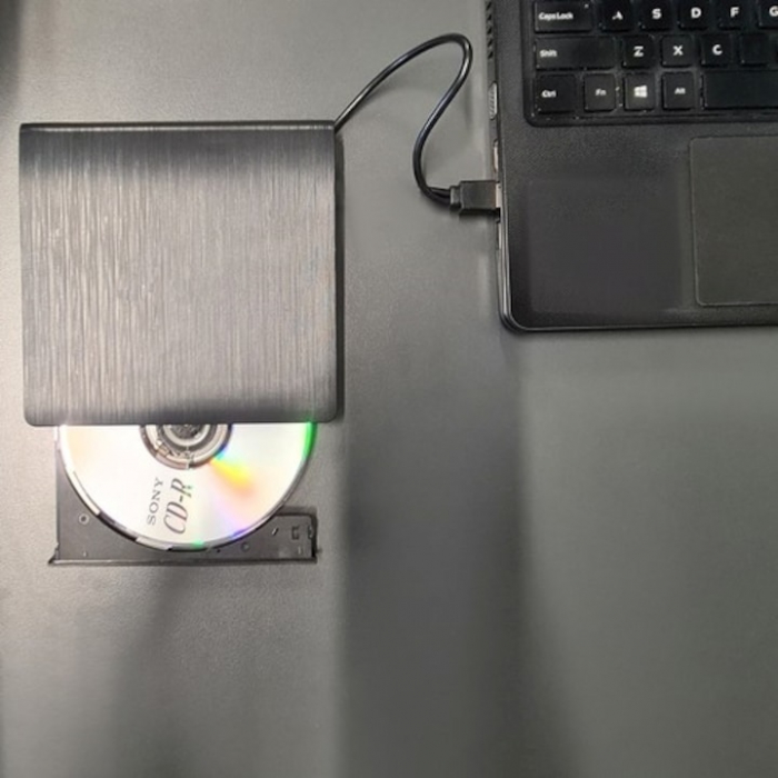 Unitate CD externa VarioShop®, USB 3.0, CD / VCD / DVD Burner Writer, Plug and Play,8X / 24X, Compatibil cu Windows/ Linux/ Mac OS, Negru [9]