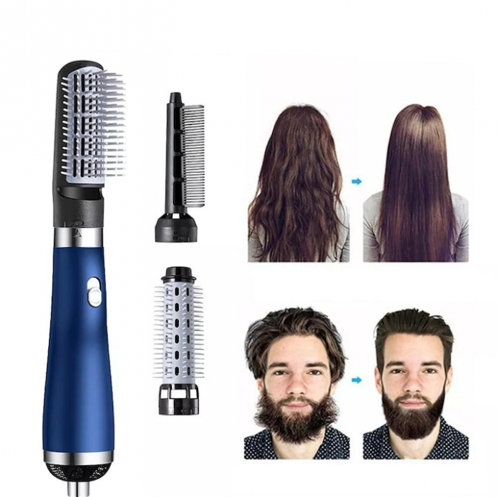 Uscator de Par 3 in 1 VarioShop®, Reglare in 3 Trepte, Uscare, Ondulare, Aranjare, Potrivit pentru Orice Tip de Par, Silentios, Incalzire Rapida, 230 V, Albastru [7]