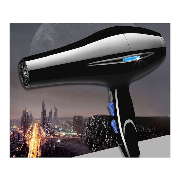 Uscator de Par Profesional VarioShop®, cu Ioni Termostatici, Difuzor, Concentrator, Reglare Temperatura 3 Trepte, Reglare Putere 2 Trepte, Cablu 125 m, Carlig Pentru Agatat, 1200W, 26 x 25 cm, Negru [23]