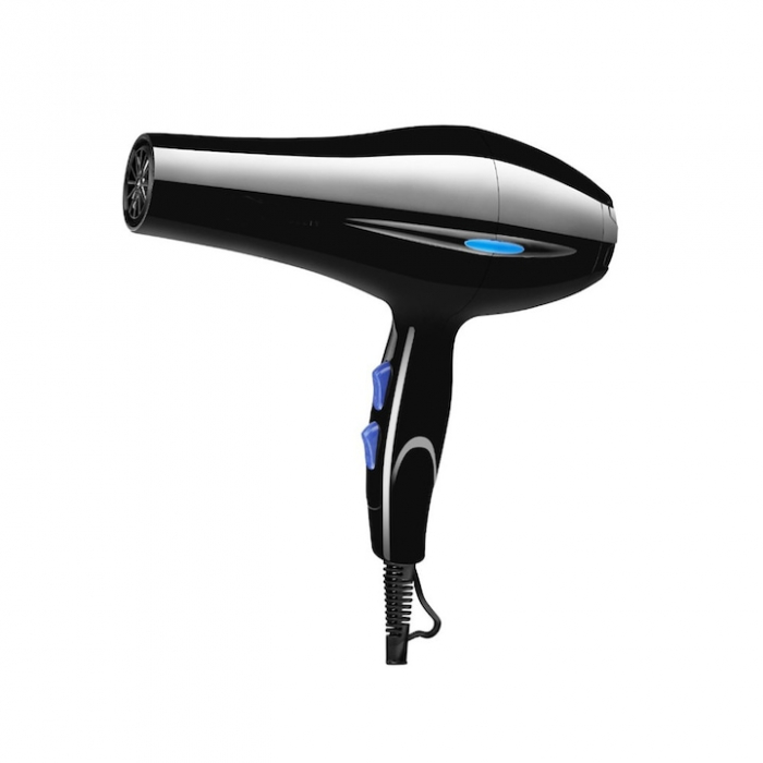 Uscator de Par Profesional VarioShop®, cu Ioni Termostatici, Difuzor, Concentrator, Reglare Temperatura 3 Trepte, Reglare Putere 2 Trepte, Cablu 125 m, Carlig Pentru Agatat, 1200W, 26 x 25 cm, Negru [19]