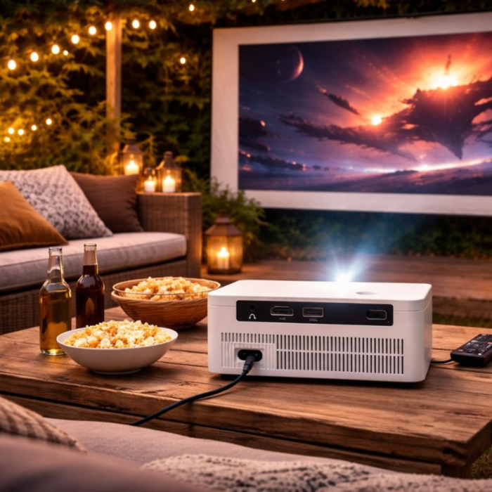 Videoproiector Portabil 4K VarioShop® X6, Android TV 11, WiFi Dual Band, Bluetooth, 100 inch, Mini Proiector Smart, HDMI, USB, Mirroring iOS/Android [3]