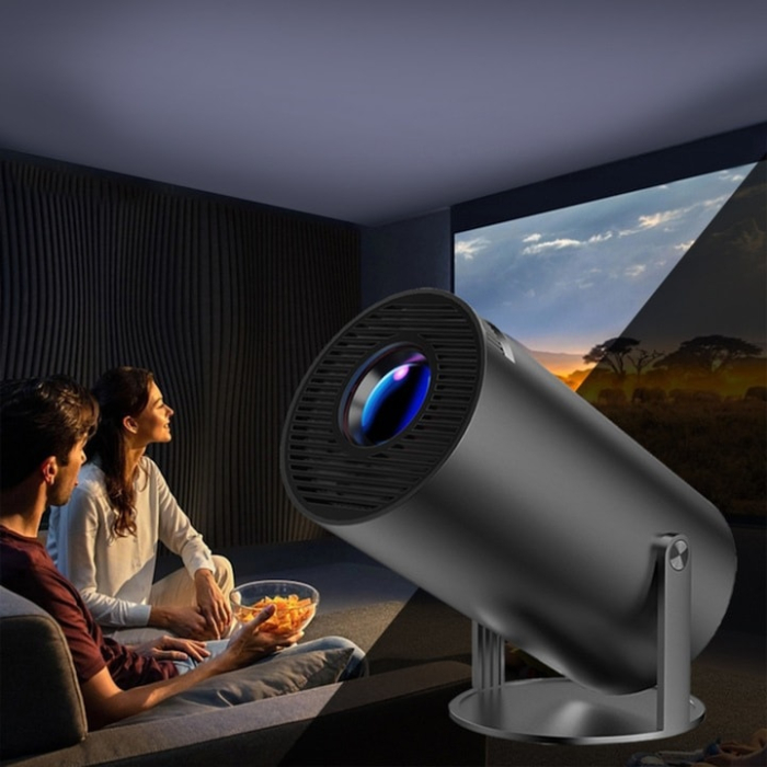 Videoproiector portabil Smart 4K VarioShop®, 1200 lumeni, Android TV 11, Wi-Fi, Bluetooth 5.0, autofocus, rotire 180°, HD, negru [5]