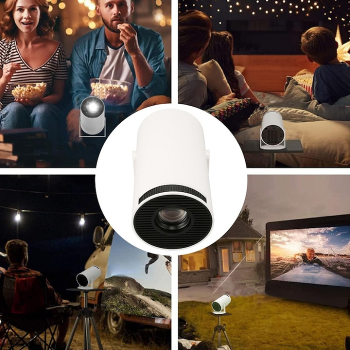 Videoproiector Portabil Smart 4K VarioShop®, 1200 lumeni, Wi-Fi 2.4/5G/BT4.1, Bluetooth 5.0, Sistem Operare Android TV 11.0, Rotire la 180°, Autofocus, Rezolutie 1280x720p HD, Quad Core, Interfata HDM [11]