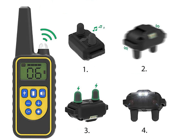 Zgardă de dresaj electrică pentru câini cu telecomandă – rază 800 m [2]
