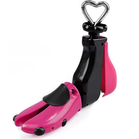 Ingrijire incaltaminte si accesorii - 1 Calapod Reglabil VarioShop®, 4 Directii San/Calapod, Intretinere si Protectie Pantofi, Adidasi si Ghete, Dimensiuni Ajustabile 41–47, Material Durabil Roz/Negru
