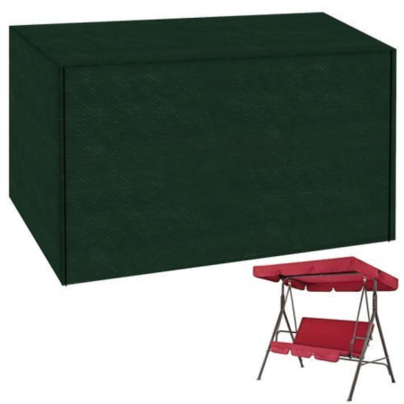 Balansoare si Hamace - Husa VarioShop® pentru leagan de gradina si mobilier exterior, rezistenta la ploaie, vant, UV si zapada, 215 x 150 x 145 cm, Verde