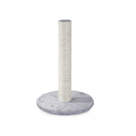 Ansamblu de joaca si zgariat pentru pisici VarioShop®, minge din plus, baza moale, constructie stabila, design compact, 43 x 30 cm, Bej/Gri [3]