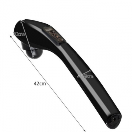 Aparat de masaj 9 in 1 VarioShop®, fara fir, pentru tonifiere, dureri musculare, relaxare, 6 capuri de masaj, 10 nivele de intensitate, 12 programe de masaj, portabil, 42 x 8 x 10 cm, Negru [8]