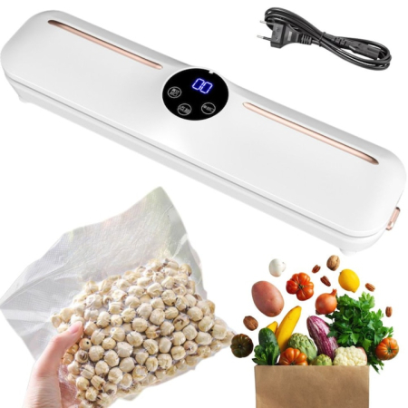 Aparate de vidat - Aparat de vidat si sigilat VarioShop®, 120W, 220V, include 10 pungi, pastreaza alimentele proaspete, blocheaza mirosurile, ideal pentru carne, legume si fructe, 33x8x5 cm