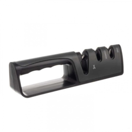 Aparat profesional manual pentru ascutit cutite si foarfece 3 in 1 VarioShop®, suprafata anti alunecare, simplu si rapid, negru [11]