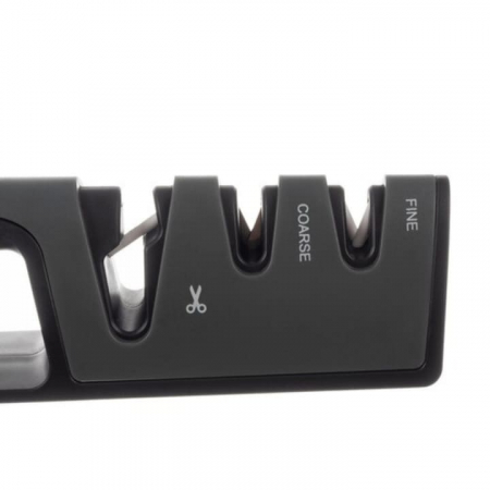 Aparat profesional manual pentru ascutit cutite si foarfece 3 in 1 VarioShop®, suprafata anti alunecare, simplu si rapid, negru [8]