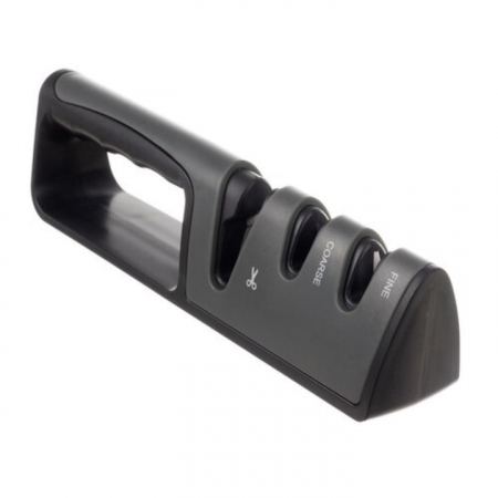 Aparat profesional manual pentru ascutit cutite si foarfece 3 in 1 VarioShop®, suprafata anti alunecare, simplu si rapid, negru [10]