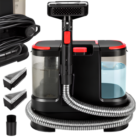 Aspirator cu spalare pentru casa si masina VarioShop®, pentru covoare, canapele si tapiterie, 800W, 17000 Pa, 2 rezervoare, furtun 1.5 m, duze incluse