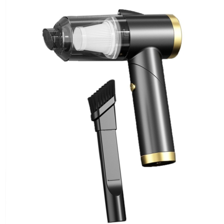 Auto & Moto - Aspirator portabil pliabil VarioShop, putere de aspiratie 9000PA, iluminare LED, Negru, 196x42mm