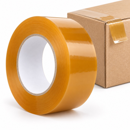 Adezivi si benzi adezive - Banda adeziva pentru ambalare VarioShop®, maro, pentru sigilarea cutiilor și coletelor, 48 mm x 100 m