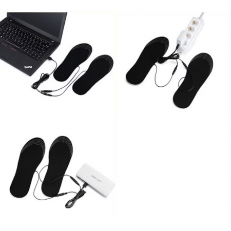 Branturi incalzite pentru incaltaminte VarioShop®, Impermeabile, Confortabile, Rezistente, Temperatura Incalzire max. 55°C, Alimentare prin USB, Marimea 41 - 46, Negru [22]