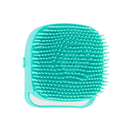 Burete din Silicon Moale VarioShop®, Utilizare Universala, pentru Curatare Corporala, Capilara, pentru Adulti, Copii, Animale de Companie, Rezervor 80 ml pentru Gel de Dus, Sampon, 8.5 x 8 x 5.5 cm, A [11]