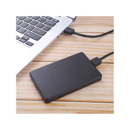 Carcasa externa HDD/SSD 2.5” USB 3.0 VarioShop®, transfer rapid, design compact, compatibilitate universala, instalare fara unelte, Negru