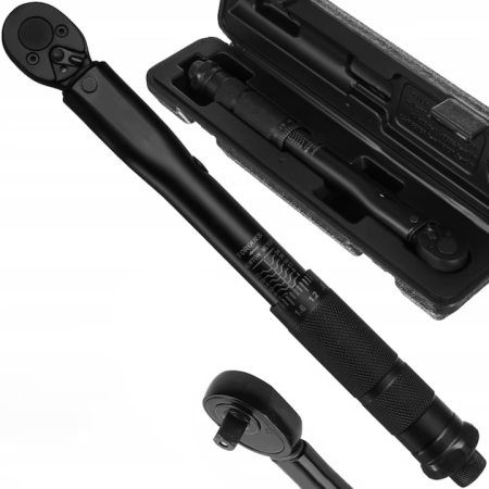 Cheie dinamometrica VarioShop®, 1/4”, interval 2-24 Nm, cu cap zornaitor, blocare de siguranta si cutie practica pentru depozitare si transport