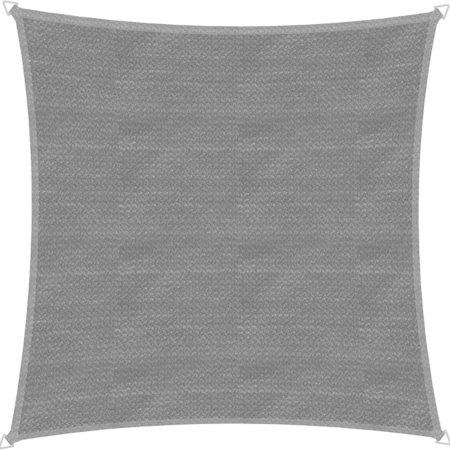 Umbrele si pavilioane gradina - Copertina parasolar VarioShop®, pentru gradina, terasa, piscina si camping, protectie UV, rezistenta la apa, dimensiune 3x3 m, densitate 160 g/m², corzi incluse, gri