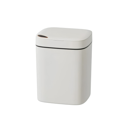 Cosuri de gunoi - Cos de gunoi automat VarioShop®, cu senzor de miscare, capacitate 12L, silentios, pentru baie, dormitor, living, bucatarie, birou, 23x20x25.5 cm, alb
