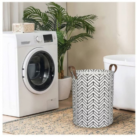 Cos Depozitare pentru Jucarii sau Haine VarioShop®, Capacitate 45 L, Marime XL, Pliabil, Manere pentru Transport, 40 x 35 cm, Alb [2]