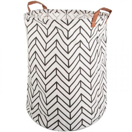 Cosuri pentru rufe si Ligheane - Cos Depozitare pentru Jucarii sau Haine VarioShop®, Capacitate 45 L, Marime XL, Pliabil, Manere pentru Transport, 40 x 35 cm, Alb