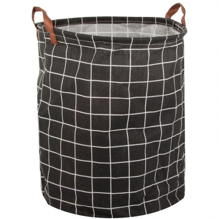 Cosuri pentru rufe si Ligheane - Cos Depozitare pentru Jucarii sau Haine VarioShop®, Capacitate 45 L, Marime XL, Pliabil, Manere pentru Transport, 40 x 35 cm, Negru