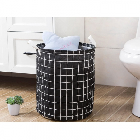 Cos Depozitare pentru Jucarii sau Haine VarioShop®, Capacitate 45 L, Marime XL, Pliabil, Manere pentru Transport, 40 x 35 cm, Negru [2]