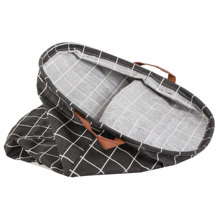 Cos Depozitare pentru Jucarii sau Haine VarioShop®, Capacitate 45 L, Marime XL, Pliabil, Manere pentru Transport, 40 x 35 cm, Negru [8]