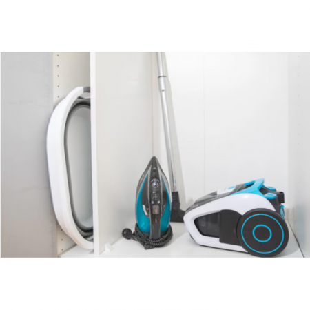 Cos Pentru Rufe Pliabil Multifunctional VarioShop®, Dimensiuni 38 x 53 x6/15/24 cm, Inaltime reglabila pe 3 nivele, Material Silicon-Plastic, Capacitate 25L, Echipat cu Manere pentru Transport, Gri si [15]