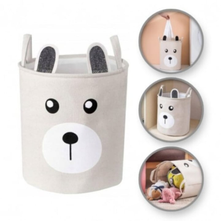 Cos pliabil pentru depozitare VarioShop®, ideal pentru depozitarea jucariilor, lenjeriei de pat, hainelor, din bumbac, capacitate 45L, 40 x 33 cm