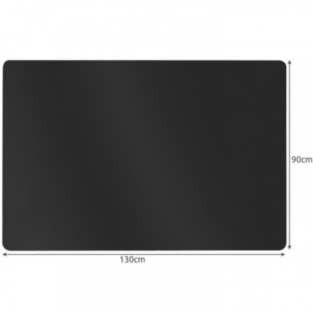 Covoras de Protectie pentru Pardoseala VarioShop®, Contra Zgarieturilor, Mutifunctional, 2 Fete Lucios/Mat, Dimensiuni 130 x 90 cm, Grosime 0.5 mm, Negru [7]