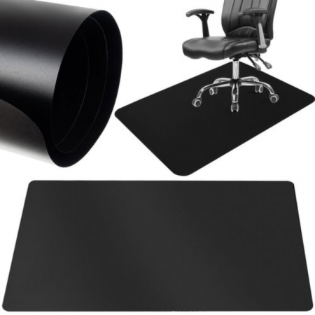 Covoras de Protectie pentru Pardoseala VarioShop®, Contra Zgarieturilor, Mutifunctional, 2 Fete Lucios/Mat, Dimensiuni 130 x 90 cm, Grosime 0.5 mm, Negru [9]