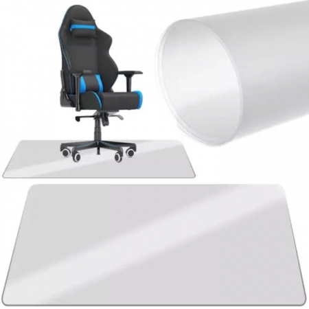 Covoras de Protectie pentru Pardoseala VarioShop®, Contra Zgarieturilor, Mutifunctional, Suprafata Mata, Dimensiuni 130 x 90 cm, Grosime 0.5 mm, Transparent [13]