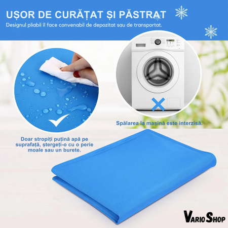 Covoras de Racire pentru Animale de Companie, VarioShop®, pentru Podea, Canapea, Masina, Impermeabil, Non-toxic, Rezistent la Uzura, 65 x 50cm, Albastru marin [36]