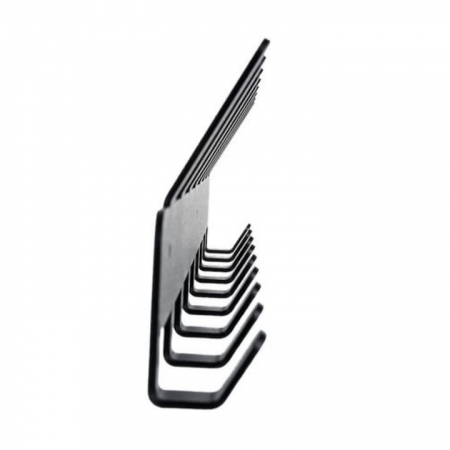 Cuier pentru haine VarioShop®, cu 17 carlige, design modern, montare usoara, fabricat din metal durabil, 48 x 2.8 x 9.1 cm, Negru [5]