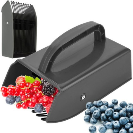 Aeratoare, Cultivatoare - Culegator de fructe manual VarioShop®, ergonomic, pentru afine, mure, coacaze, zmeura si capsuni, ABS rezistent, 22x12x14 cm, gri