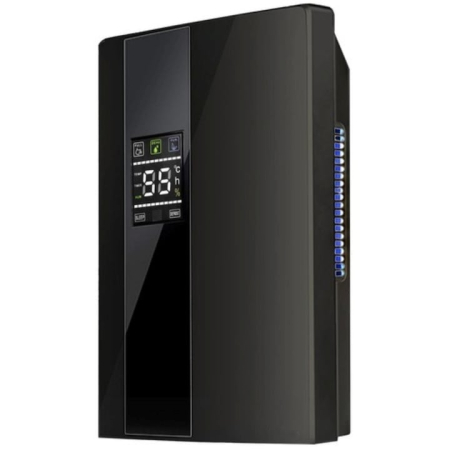 Dezumidificatoare - Dezumidificator si Purificator de Aer VarioShop®, Afisaj Temperatura/Umiditate, Tehnologie Peltier, Silentios, Anti-Mucegai, Telecomanda, Randament 650ml/zi, Putere 90W, Negru