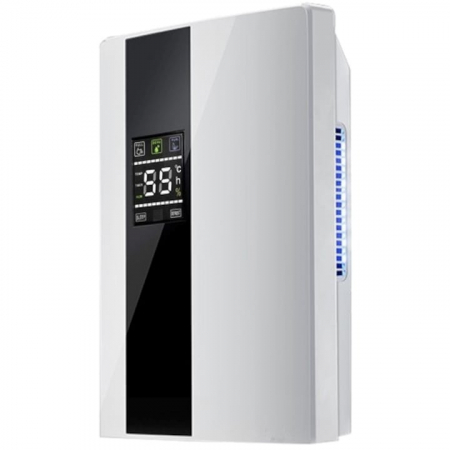 Dezumidificator si Purificator de Aer VarioShop®, Afisaj Temperatura/Umiditate, Tehnologie Peltier, Silentios, Anti-Mucegai, Telecomanda, Randament 650ml/zi, Putere 90 W, Alb [10]