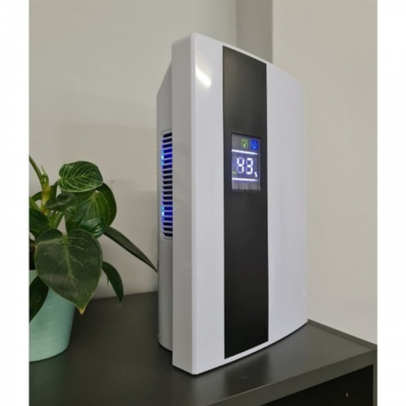 Dezumidificator si Purificator de Aer VarioShop®, Afisaj Temperatura/Umiditate, Tehnologie Peltier, Silentios, Anti-Mucegai, Telecomanda, Randament 650ml/zi, Putere 90 W, Alb [18]