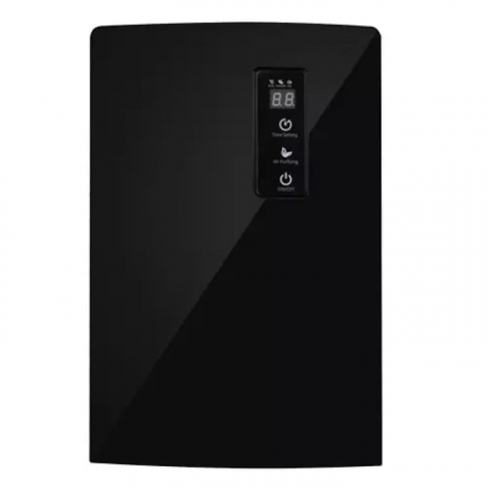 Dezumidificatoare - Dezumidificator VarioShop®, Functie Purificare, Higrometru si Termometru, Silentios, Rezistent la Temperaturi Scazute, Acoperire 30 mp, Rezervor 1500 ml, 65 W, 36 x 24 x 13 cm, Negru