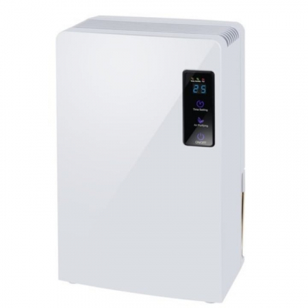 Dezumidificator VarioShop®, Functie Purificare, Higrometru si Termometru, Silentios, Rezistent la Temperaturi Scazute, Acoperire 30 mp, Rezervor 1800 ml, Furtun de Drenaj, 90 W, 36 x 24 x 13 cm, Alb [3]