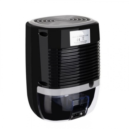 Dezumidificator VarioShop®, silentios, consum redus de energie, furtun pentru scurgerea apei, tehnologia Peltier, 300 ml /zi, capacitate rezervor 800 ml, 22.5 W, 22.5 x 16 x 14 cm, Negru [10]