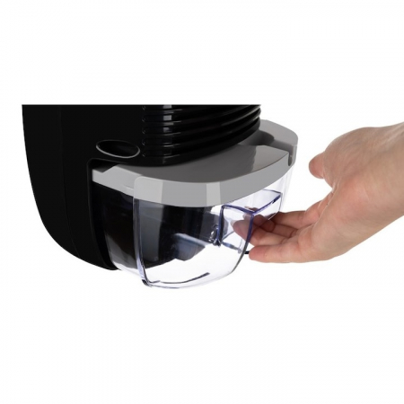 Dezumidificator VarioShop®, silentios, consum redus de energie, furtun pentru scurgerea apei, tehnologia Peltier, 300 ml /zi, capacitate rezervor 800 ml, 22.5 W, 22.5 x 16 x 14 cm, Negru [11]